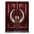 Hot sale double panel teak wood main door designs